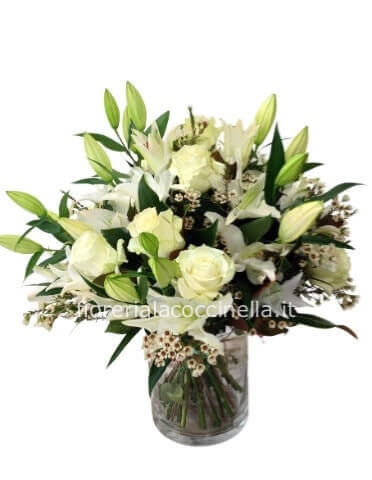 Lilium Bianchi + Rose Bianche