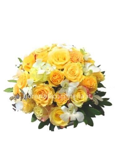 Centrotavola Tonalità Giallo/Bianco