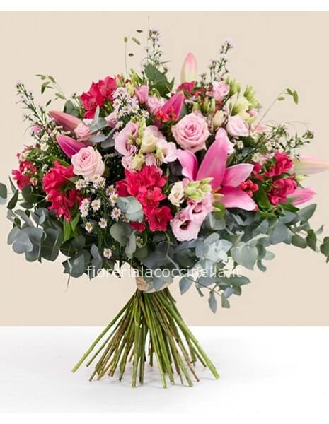 Bouquet fiori Misti tonalità Rosa