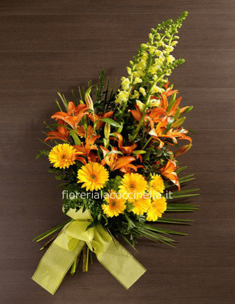 STANDARD MAZZO FUNEBRE GIALLO/ARANCIO