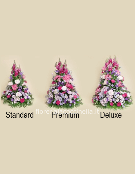 STANDARD COMP. FUNEBRE PIRAMIDE SFUMATURE ROSA