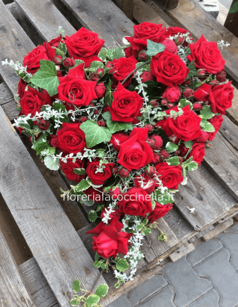 STANDARD CUORE 12 ROSE ROSSE