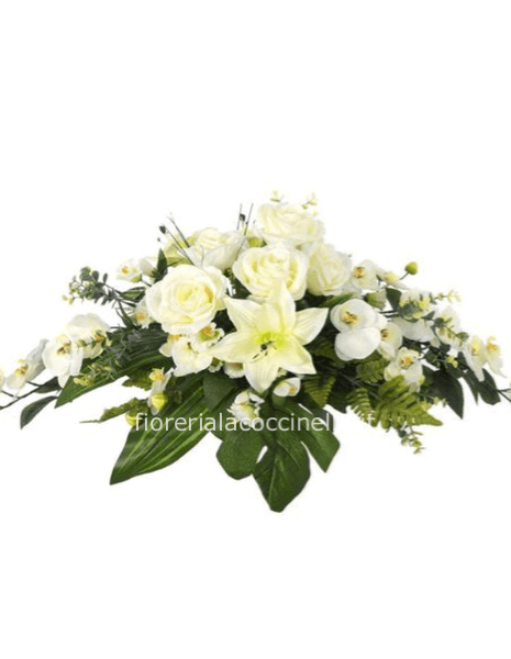 Centrotavola Fiori Bianchi.