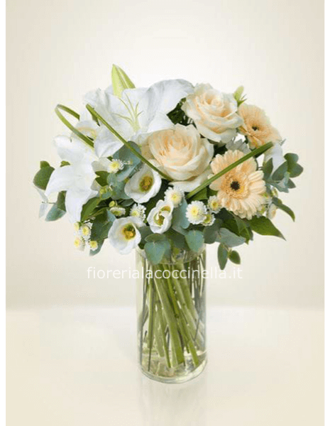 Bouquet di fiori Misti tonalità Bianco