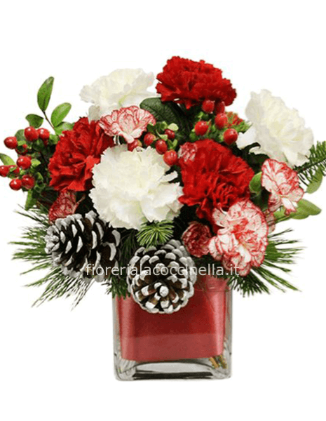 Glass Flowers Natalizia Fiori Misti