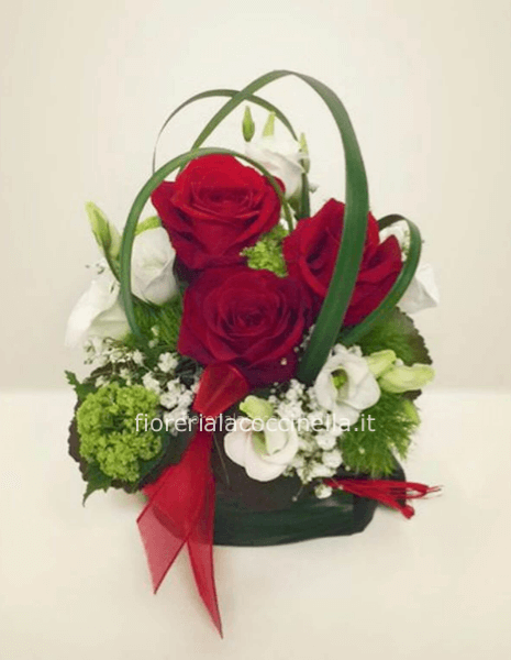 Sushi Rose Rosse + Fiori Misti