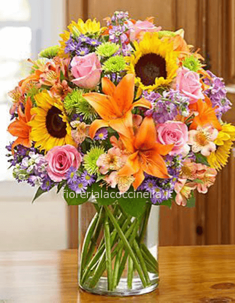 STANDARD GIRASOLI E FIORI COLORATI