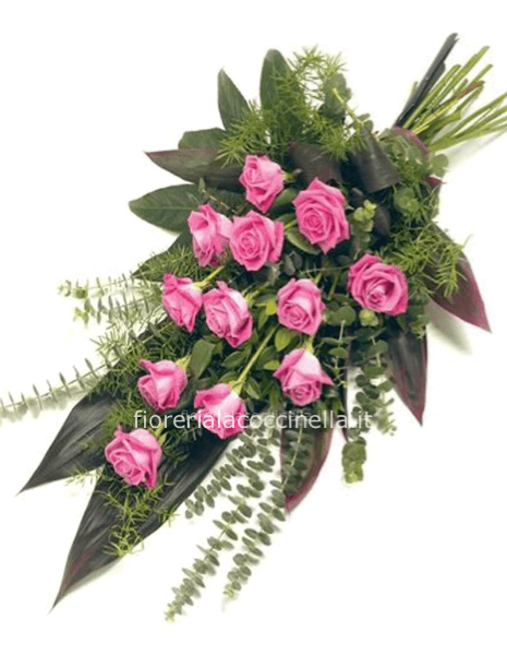 STANDARD MAZZO FUNEBRE DI ROSE