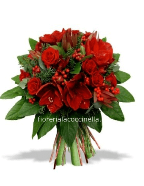 Bouquet Natalizio Rosso
