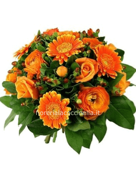 Bouquet Fiori Misti Arancio