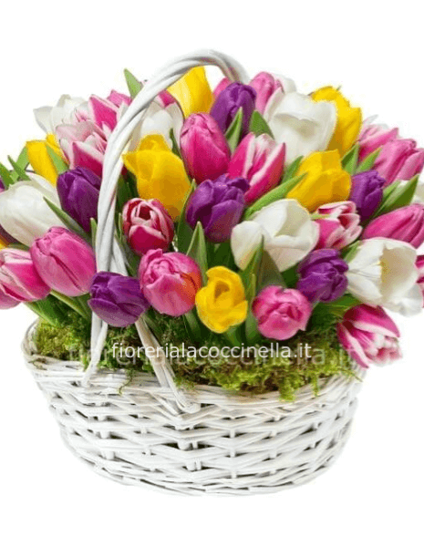 Cesto di Tulipani
