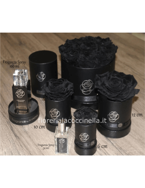Flower Box c/Profumo 30ml Nero