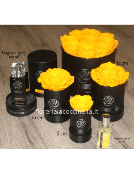 Flower Box c/Profumo 30ml Giallo