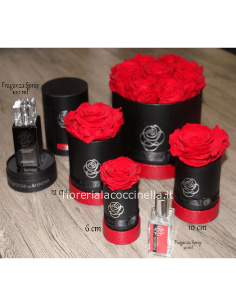 Flower Box C/Profumatore 30ml Rossa