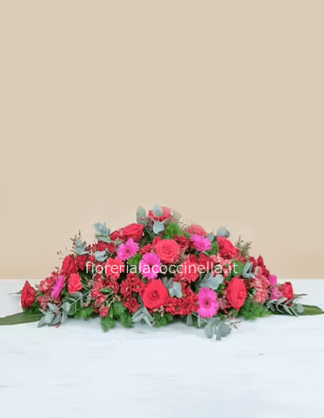 STANDARD CUSCINO FUNEBRE ROSSO