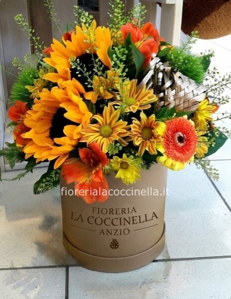 Flower Box di Girasoli + Fiori Misti
