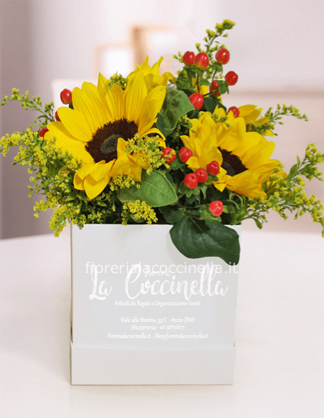 Flower Box Girasoli + Fiori Misti