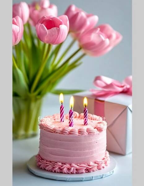 Bouquet Tulipani + Torta Lambeth Cake