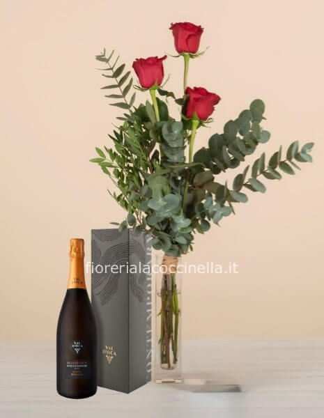 Rose Rosse 70cm & Valdobbiadene EXTRA DRY