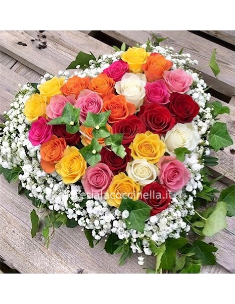 Cuore di Rose Colorate